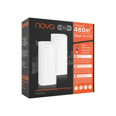 картинка Tenda EX12 Mesh Wi-Fi роутер (2 устройства) от компании Intant